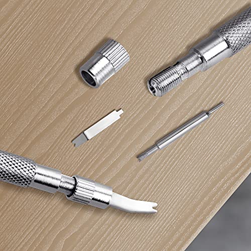 Spring Bar Tool, Watch Band Tool Set, Watch Wrist Bands Strap Removal Repair Fix Kit with Extra 3 Tips Pins & 40PCS Heavy Duty Stainless Steel Pins - color: 45pcs Silver