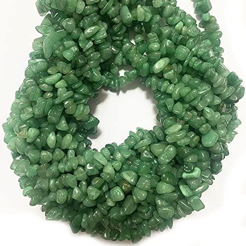 3-5mm Natural Green Aventurine Gemstone Chips Loose Beads Semi Precious for Jewelry Making DIY Handmade Craft Supplies 1 Strand per Bag Approxi 32" - color: Green Aventurine