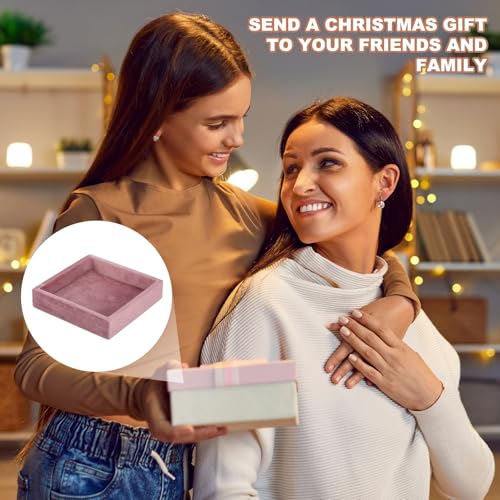 uxcell Stackable Jewelry Storage Tray, Empty Tray Drawer Organizer, Small Display Box for Earrings, Necklaces, Rings and Bracelets, Pink - color: Pink