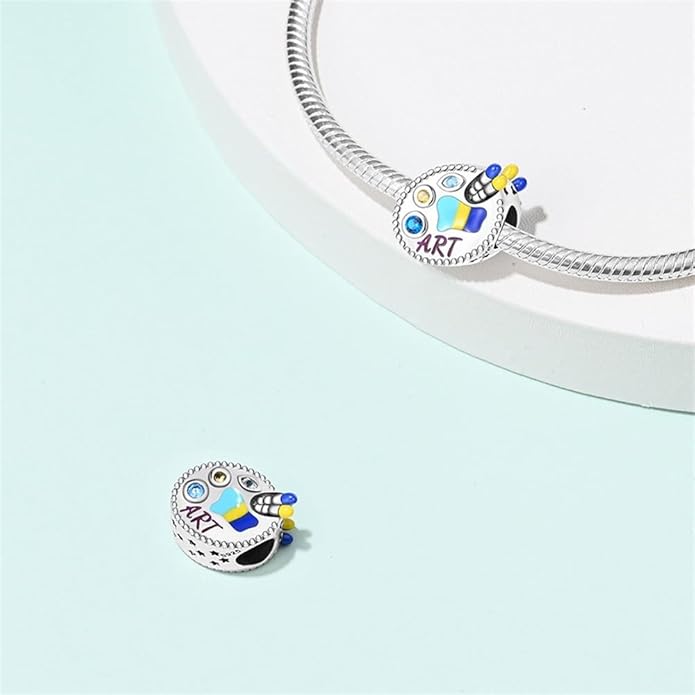 LIGHTDOG 925 Sterling Silver Charm fits Pandora Charm Bracelet Necklaces Pendant Bead Charms Jewelry Gift for Women Family Friends