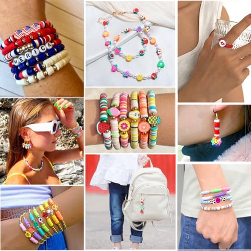 480PCS Animal Polymer Clay Beads for Bracelet Earring Jewelry Making, Mixed Clay Spacer Beads Charms for DIY Art Craft Gifts (Animal) - color: Animal