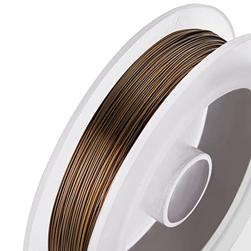 BENECREAT 197 Feet/ 66 Yard Copper Wire 26 Gauge Tarnish Resistant Antique Bronze Copper Wire for Jewelry Making Bracelet Necklace Supplies - color: Antique Bronze, size: 26-Gauge(197-Feet/66-Yard)
