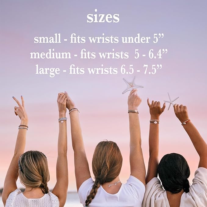 K'lani Hair Tie Bracelets for Women - Elastic Hair Bands That Double as Stylish Jewelry - Aloha - Large