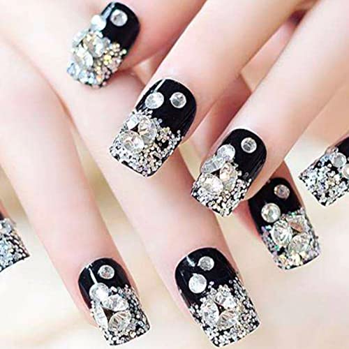 Fashewelry 2600pcs 7 Size Glass Pointed Back Rhinestone with Golden Back 1mm/2mm/3mm/4mm/5mm/6mm/8mm Crystal Faceted Diamond Loose Stone Clear Round Rhinestone Cabochons for Nail Art Replacing Jewelry - color: Clear, Golden Back, size: 1mm/2mm/3mm/4mm/5mm
