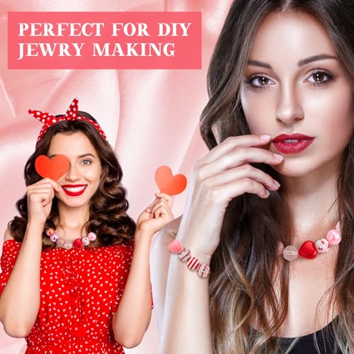 Huquary 100 Pcs 20mm Rhinestone Bubblegum Beads for Pens Mixed Crystal Resin Chunky Beads for DIY Craft Keychain Necklace Bracelet Jewelry Making(Sweet Color) - color: Sweet Style