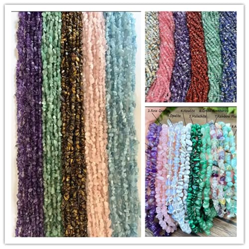 3-5mm Natural Green Aventurine Gemstone Chips Loose Beads Semi Precious for Jewelry Making DIY Handmade Craft Supplies 1 Strand per Bag Approxi 32" - color: Green Aventurine