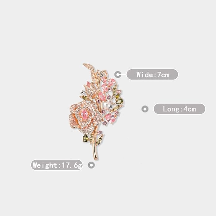 Brooch Pins For Women Fashion, Flower Brooches Jewelry For Women Floral Series Brooches And Pins Designer Lady's Costume