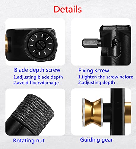 szhdxsy 8-28.6mm Wire Stripper, Armored Fiber Optic Cable Stripper, Coaxial Mid Span Cable Stripper, Radial Cutter Slitting Tools