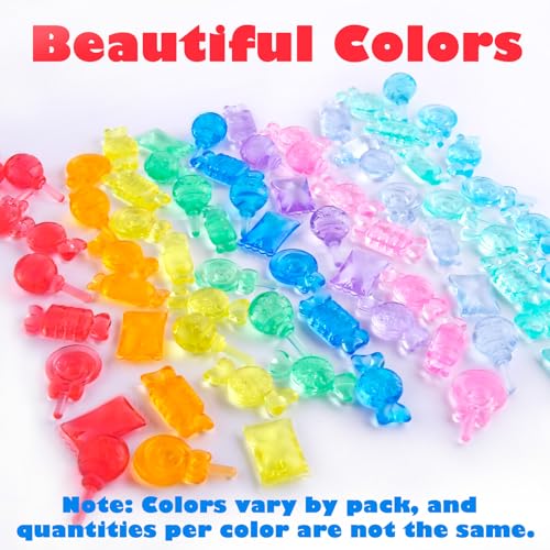 Niceup Plastic Candy Toys Lollipop Fake Sweets 160pcs Small Candyland Décor Party Favors Resin Figurine Slime Charms for Easter Egg Birthday Pinata Goodie Bag Fillers, Rave Trinkets - style: Candies Mini (about 160pcs)