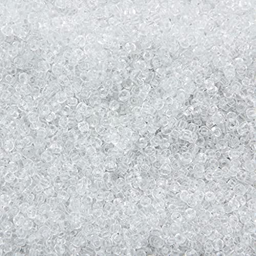 Seed Beads Size:11/0 50 gr / 1.76 oz (Clear) - color: Clear