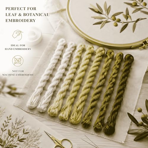 Natural 100% Silk Thread, Handmade Embroidery Thread Silk Floss 8 Colors 110m Each (72) - color: 72