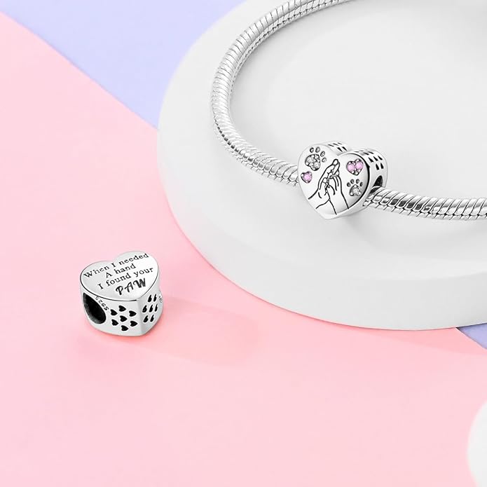 NARMO S925 Sterling Silver Charms Hamsa Charm for Pandora Bracelets Cross Charms for Bracelets Perfume High Heels Dangle Charms Silver Charms for Women