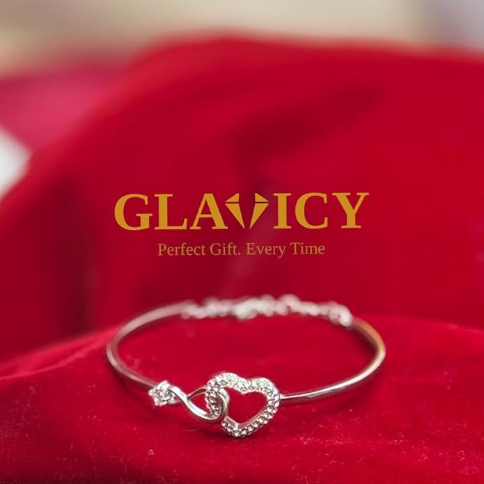Daughter Infinity Heart Bracelet, Daughter Jewelry Gift From Mom or Dad with Message Card and Box Meaning