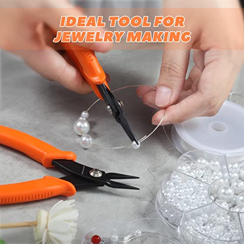 Mini Round Nose Pliers with Smooth Jaws - 5-Inch Jewelry Making Precision Pliers - style: Round Nose Pliers