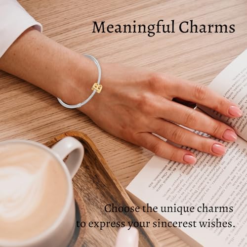S925 A-Z Bead Charms,Initial Letter Alphabet, 14K Gold Plated, for Bracelet Necklace, Gift for Mothers Nurses Day Graduation Birthday Anniversary, for Girlfriend Family Friend, for Pandora - style: B