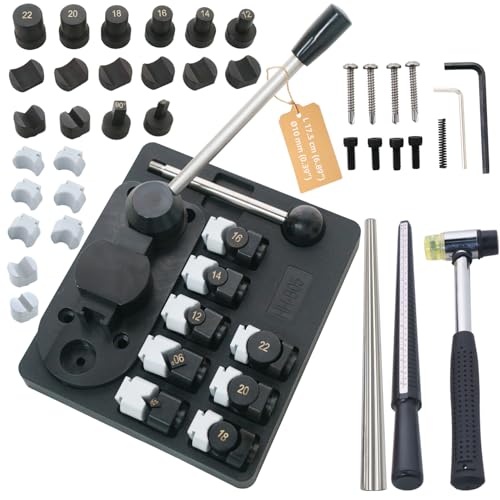 Professional Jewelry Ring Bending & Sizer Measuring Kit - Precise Black Metal Ring Adjuster for Tight/Loose Rings | Ring Size Resizer for Women & Men HH-B05N-2 - color: B05N