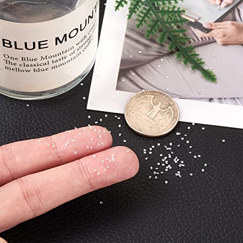 Fashewelry 1000Pcs Crystal Clear Cubic Zirconia Faceted Rhinestone Cabochons 1mm Mini Pointed Back Diamante Gems Beads No Hole for Nail Art Craft Replacing Jewelry - color: Clear, size: 1mm-zirconia