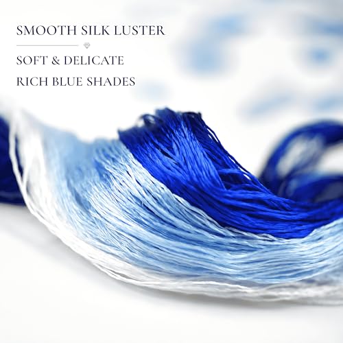Natural 100% Silk Thread, Handmade Embroidery Thread Silk Floss 14 Colors 110m Each (70) - color: 70