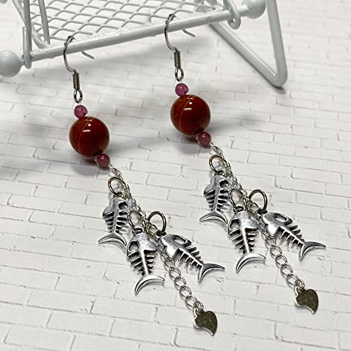 Heather's cf Silver Sea Charms – Antique Pendants, Non-Tarnish, Lead-Free & Nickel-Free, Bulk Ocean Animal Charms for DIY Jewelry, Bracelets, Necklaces, Earrings, Beach Craft Supplies (Sea Animals) - color: Fishbone - 140 Pc