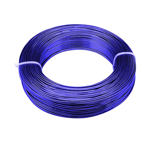 2mm Aluminum Wire - 100 Feet, 12 Gauge, Bendable, Anodized for Sculpting, Jewelry Making, Armature Making - size: 2mm, style: Blue