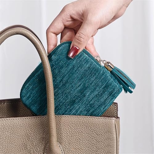 Travel Jewelry Organizer Case, Small Jewelry Pouch Bags with Zipper & Tassel, Travel Jewelry Case for Earrings Necklaces Rings Bracelets Brooches, Travel Gifts for Women - color: Pink