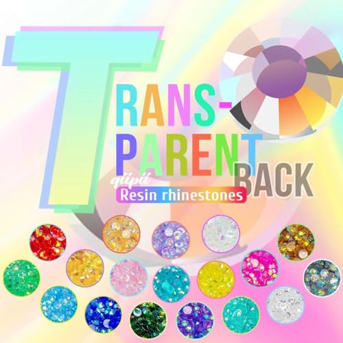 qiipii 1550PCS 5mm Transparent Clear Resin Rhinestones Flatback Jelly Resin Stones Bulk SS20 Diamonds Gems Charms Jewels for Nails Face Eyes Makeup Body Tumblers Mugs Bottles DIY Crafts Shoes Clothes - color: Transparent, size: 5mm Bulk