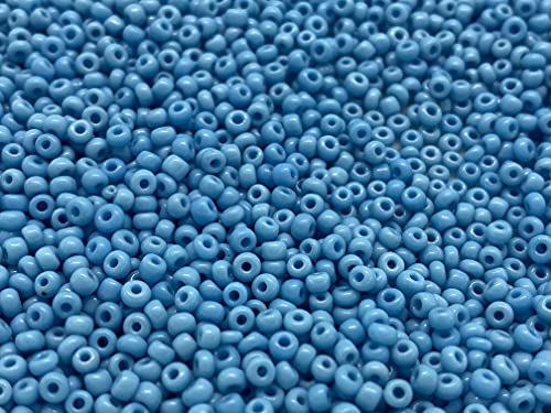 Seed Beads Size:11/0 50 gr / 1.76 oz (Light Blue/Turquoise Opaque) - color: Light Blue/ Turquoise Opaque