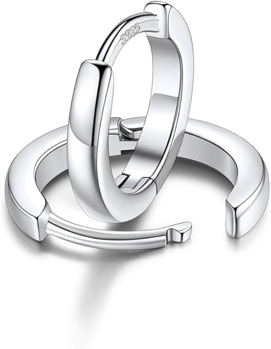 FaithHeart Sterling Silver Hoop Earrings for Women, Hypoallergenic Huggie Hoop Earrings Lightweight Small Cartilage Earrings Hoop Earring Dainty Everyday Earrings 6/8/10/12/14/15/16/18/20mm