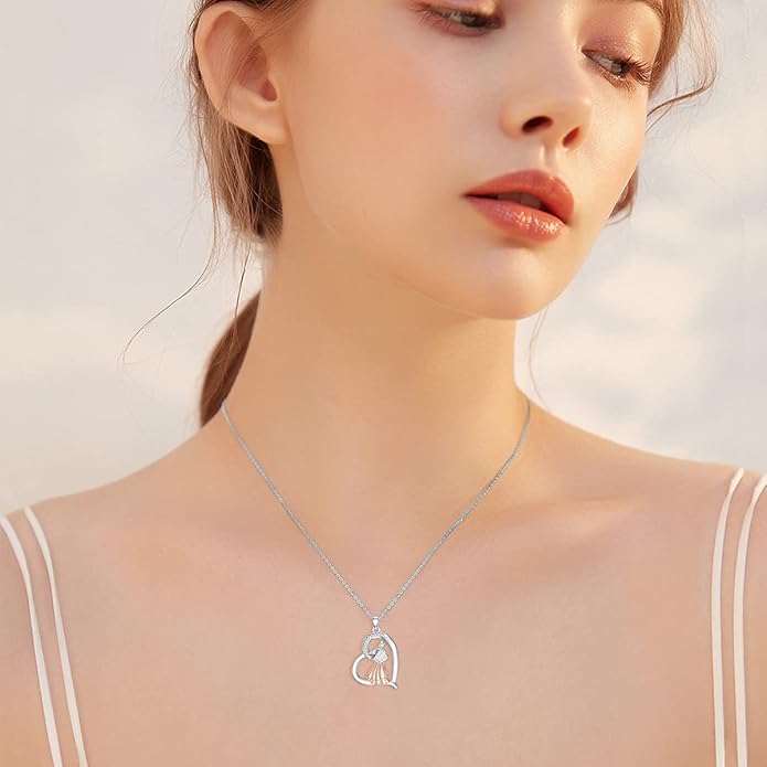 Violinist Necklace Sterling Silver Music Crystal Jewelry Saxophone Cello Violin Piano Flute Music Note Necklace Music Gifts for Women Girl Daughter