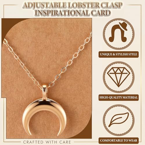 Kenning 30 Pcs Mother's Day Necklace Gifts Bulk Pendant Necklace Set for Women Gold Plated Acrylic Adjustable Clavicle Chain with Card - color: Gold, style: Stylish Mixed Style