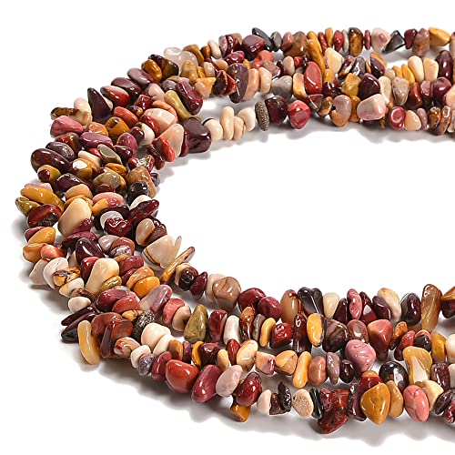 7-8mm Natural Mookaite Gemstone Chips Loose Beads Semi Precious for Jewelry Making DIY Handmade Craft Supplies 1 Strand per Bag Approxi 34" - color: Mookaite Chips