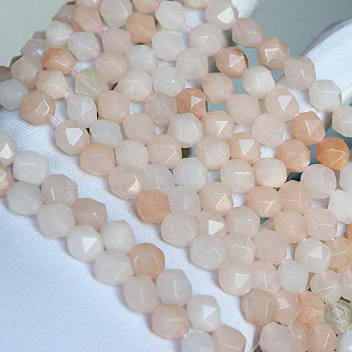 MJDCB Best Sellers Natural Stone Beads Faceted Polygon Pink Aventurine Crystal Energy Stone Healing Power for Jewelry Making(8mm) - color: Pink Aventurine