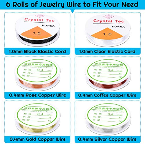 shynek Jewelry Making Supplies, 1597pcs Jewelry Kit with Jewelry Pliers Tools Jewelry Wire and Jewelry Accessories for Earrings, Necklaces, Bracelets Jewelry Making and Repair