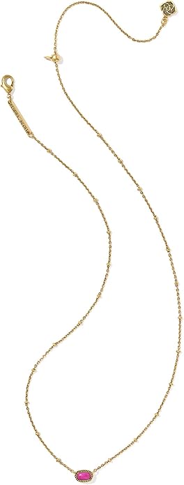 Kendra Scott Mini Elisa 14k Gold-Plated Satellite Short Pendant Necklace, Fashion Jewelry for Women