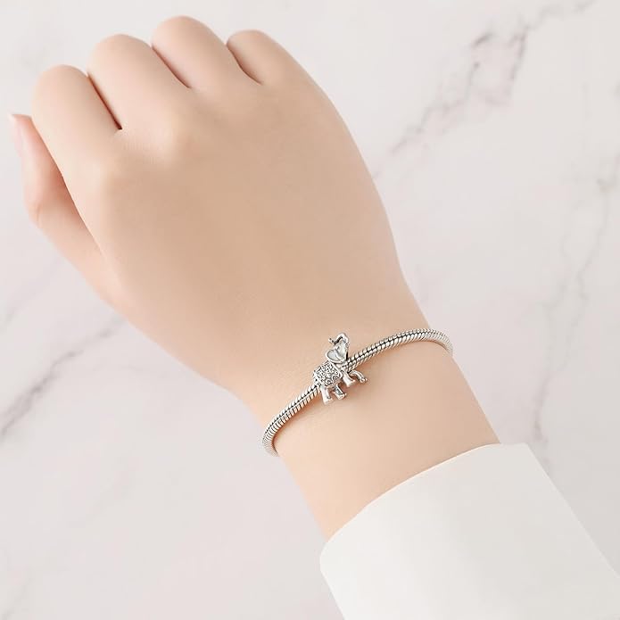 Cute Panda Animal 925 Sterling Silver Charms for Bracelets and Necklace Dangle Pendants Butterfly Elephant Dog Bead Jewelry Present for Women Family Friends