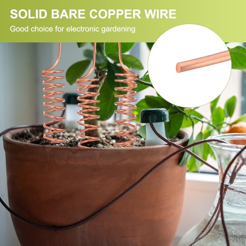 PATIKIL 99.9% Pure Copper Wire for Jewelry Making, 18 Gauge (1mm) Copper Craft Wire 14.8 Feet Beading Jewelry Making Supplies for Crafting Wreath Electroculture Gardening - size: 18 Gauge x 14.8 Feet