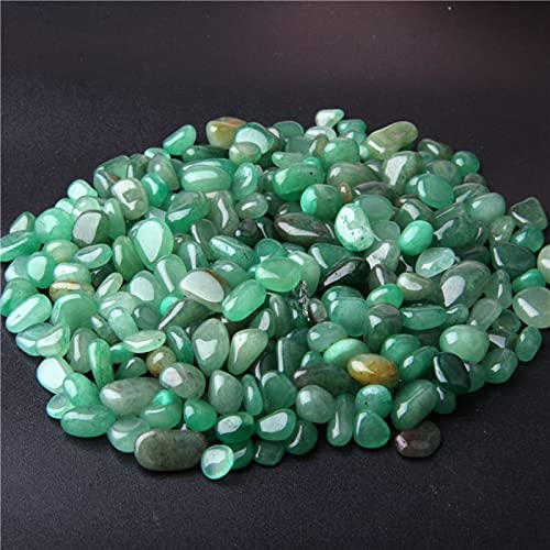 Natural 500 pcs Green Aventurine No Hole Undrilled Irregular Chip Gemstone Beads Rock Gravel Crystal Tumble Minerals Gravel Specimen Energy Decorative Stone Fish Tank Stone - color: Green Aventurine