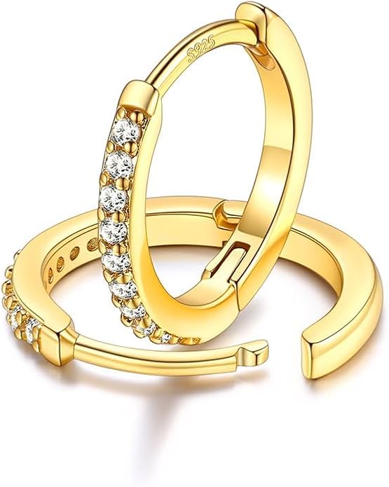 FaithHeart Sterling Silver Hoop Earrings for Women, Hypoallergenic Huggie Hoop Earrings Lightweight Small Cartilage Earrings Hoop Earring Dainty Everyday Earrings 6/8/10/12/14/15/16/18/20mm