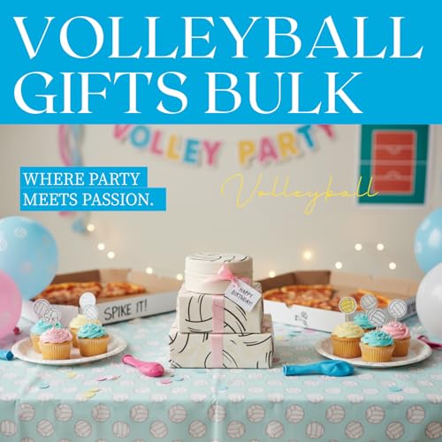 18-Pack Volleyball Travel Jewelry Case Round Volleyball Stuff Portable Jewelry Organizer Storage Case for Team Athletes & Sports Enthusiasts Christmas Events & Milestones - style: Volleyball-18