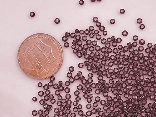 Seed Beads Size:11/0 50 gr / 1.76 oz (Dark Brown Silver Lined) - color: Dark Brown Silver Lined