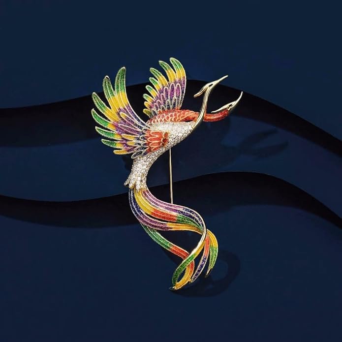 Animal Brooch for Women Rhinestone Brooch Pin 18k Gold Plated Animal Lapel Pin Fashion Jewelry Gift for Mom Wife