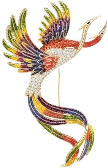 Animal Brooch for Women Rhinestone Brooch Pin 18k Gold Plated Animal Lapel Pin Fashion Jewelry Gift for Mom Wife