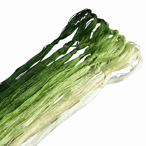 Mulberry Silk Floss Embroidery Thread Floss-Cross Stitch Threads China Silk Woven Jewelry Threads DIY Sewing Kits (107) - color: 107