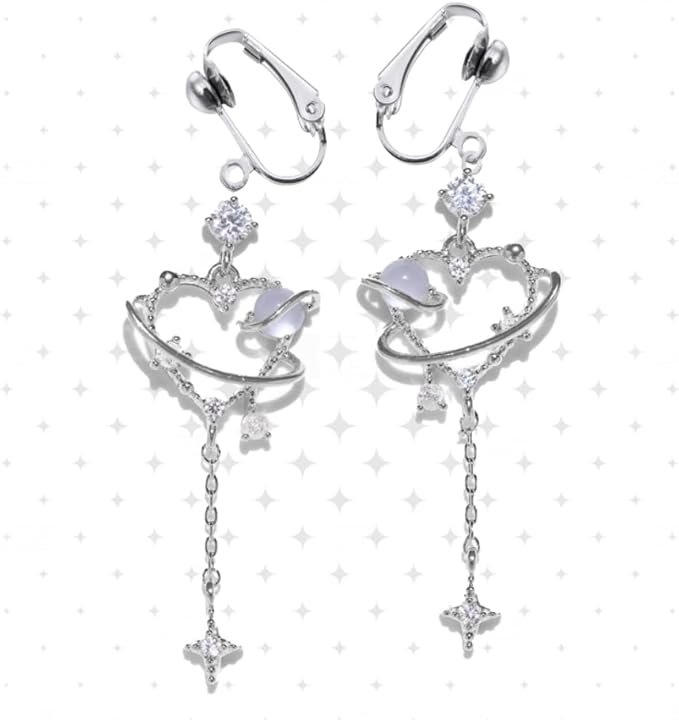 Clip-on Earring Converters,YOLLVKOT 48 Pieces Earring Hooks with Easy Open Loop for DIY Earring and Turn Any Studs or Pierced into Clip on, Silver and Gold