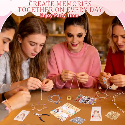 Wurosi 769 Pieces Paperclip Charm Bracelet Kit, Including Paperclip Chain Bracelets, Charms, Jump Rings, Gift Bags, Pliers for DIY Bracelet Making Gift Christmas - color: 769 Pcs Gold & Silver Bracelet