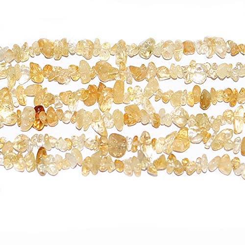 7-8mm Natural Citrine Gemstone Chips Loose Beads Semi Precious for Jewelry Making DIY Handmade Craft Supplies 1 Strand per Bag Approxi 34" - color: Citrine Chips