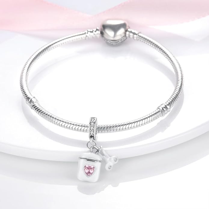 925 sterling silver bracelet necklace pendant, women's jewelry, a charming pendant suitable for matching the original bracelet, perfect for parties, birthdays, and as a jewelry gift