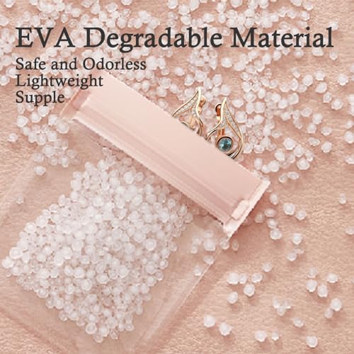 30 PCS Clear Plastic EVA Anti Tarnish Jewelry Storage Bags, Zip Ziplock Jewelry Pouches for Selling & Gift, Little Mini Travel Organizer for Ring Earing Chain Bracelet (S) - size: S(2.7"*3.1")