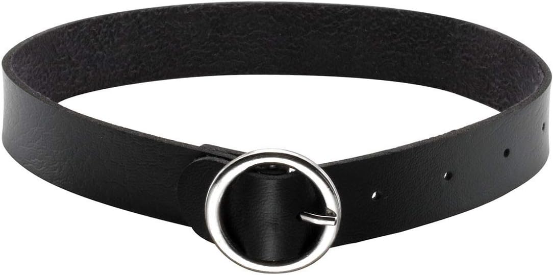 Eigso Vintage Punk Goth Studded Rivet Pu Leather Collar Choker Necklace with Spikes Adjustable