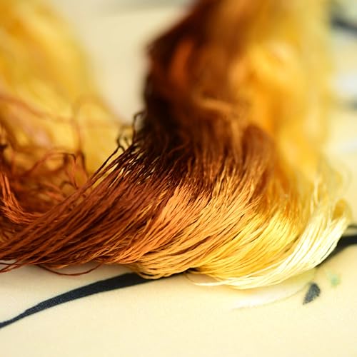 8 Skeins Mulberry Silk Floss Embroidery Thread Floss-Cross Stitch Threads China Silk Woven Jewelry Threads DIY Sewing Kits (16) - color: 16